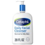 Cetaphil Daily Facial Cleanser for Sensitive, Combination to Oily Skin – Gentle Foaming Face Wash, Soap-Free & Hypoallergenic – 20 oz
